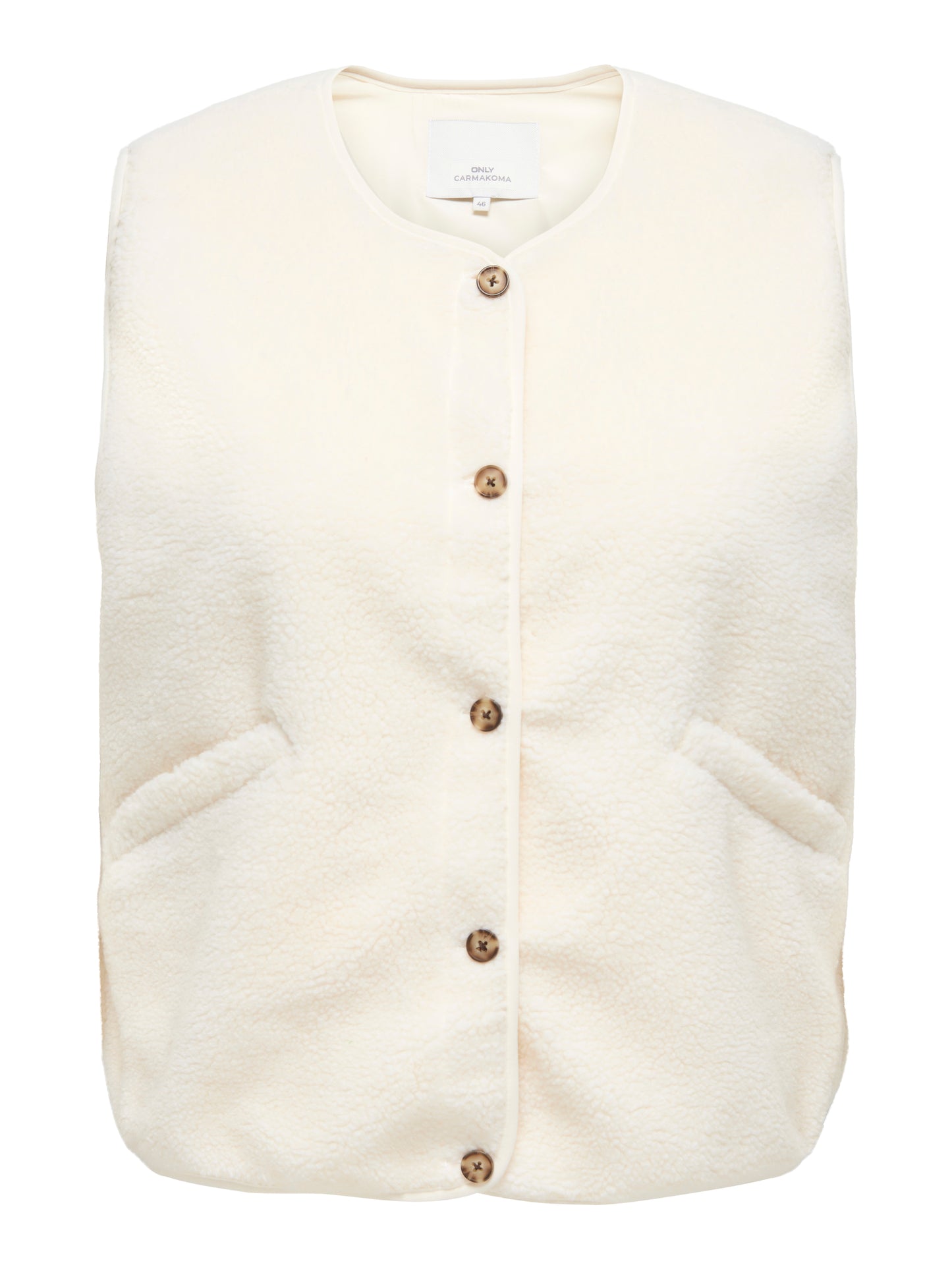 ONLY CARMAKOMA  CARBABY TEDDY VEST PNT CREME