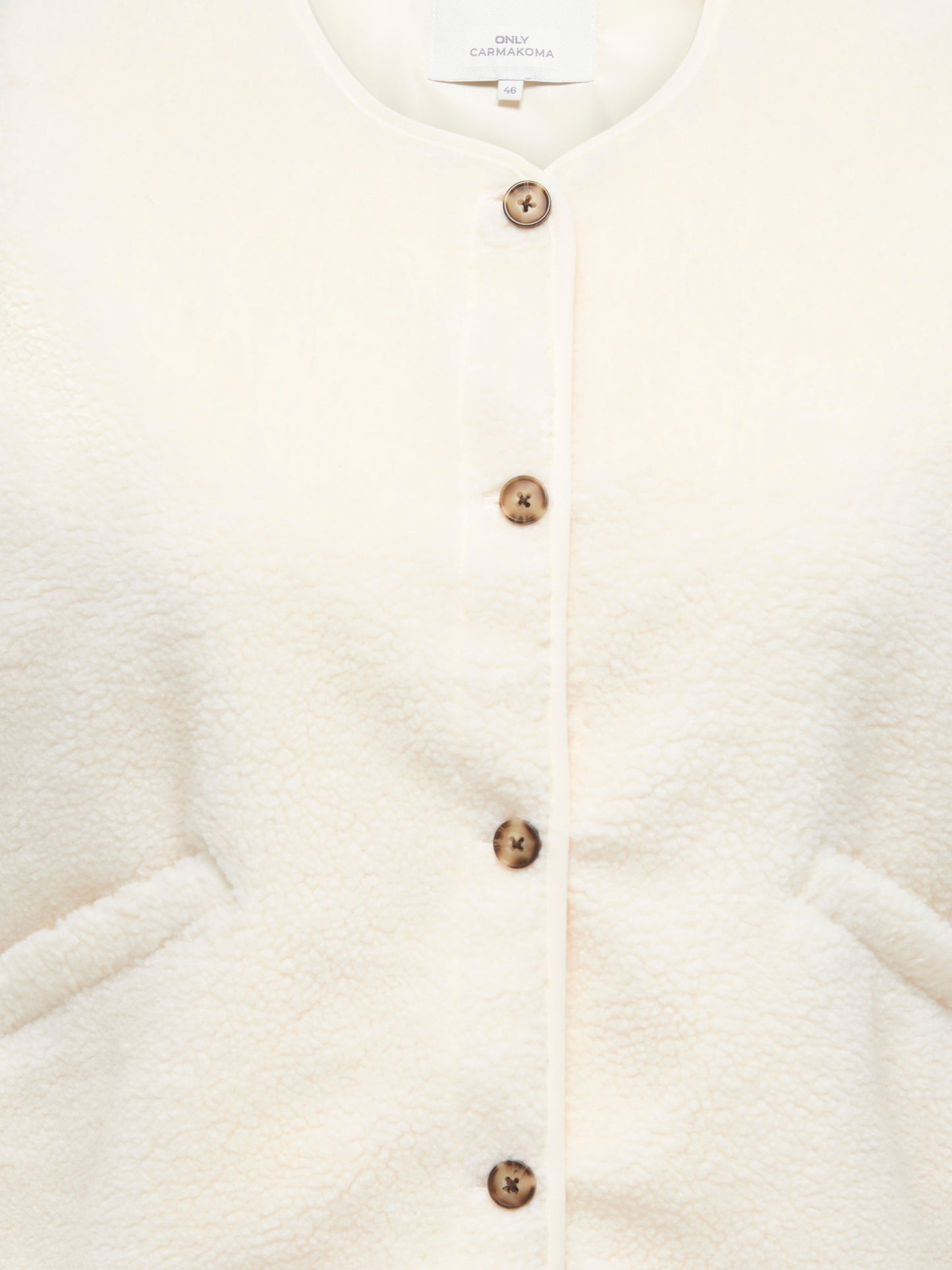 ONLY CARMAKOMA  CARBABY TEDDY VEST PNT CREME