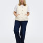 ONLY CARMAKOMA  CARBABY TEDDY VEST PNT CREME
