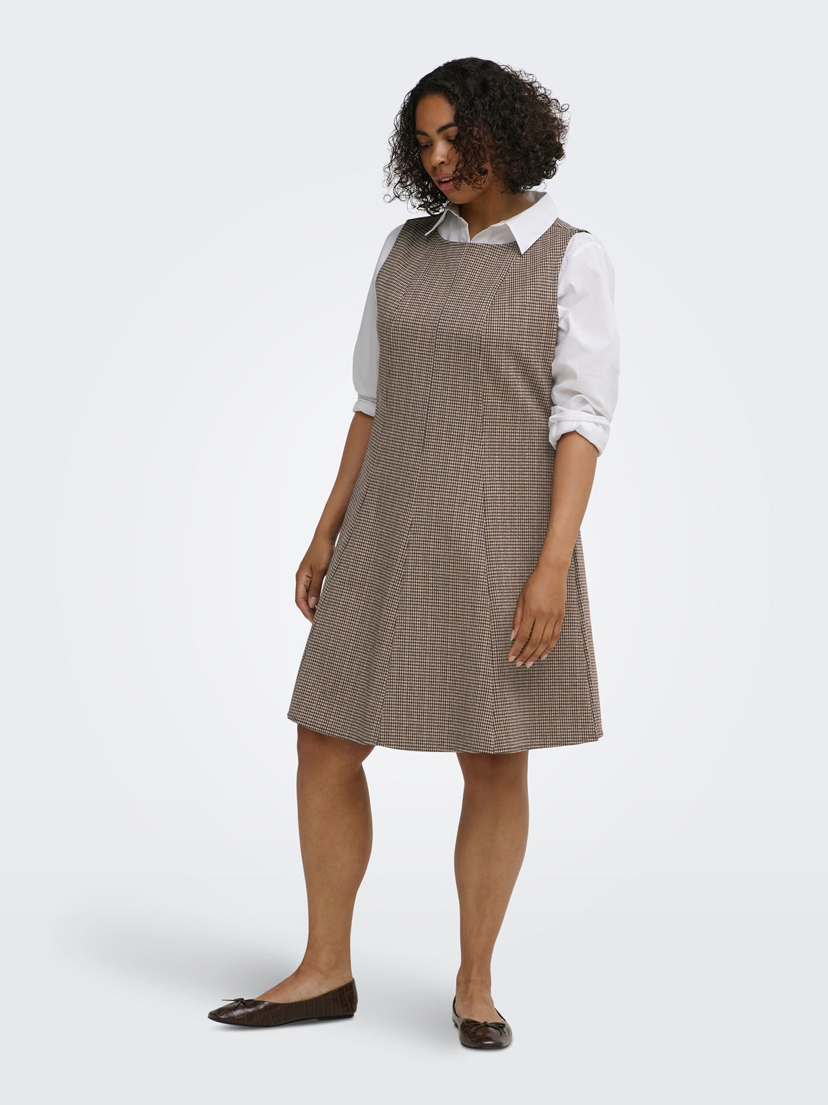 ONLY CARMAKOMA  CARAZURA S/L MINI WAIST DRESS JRS