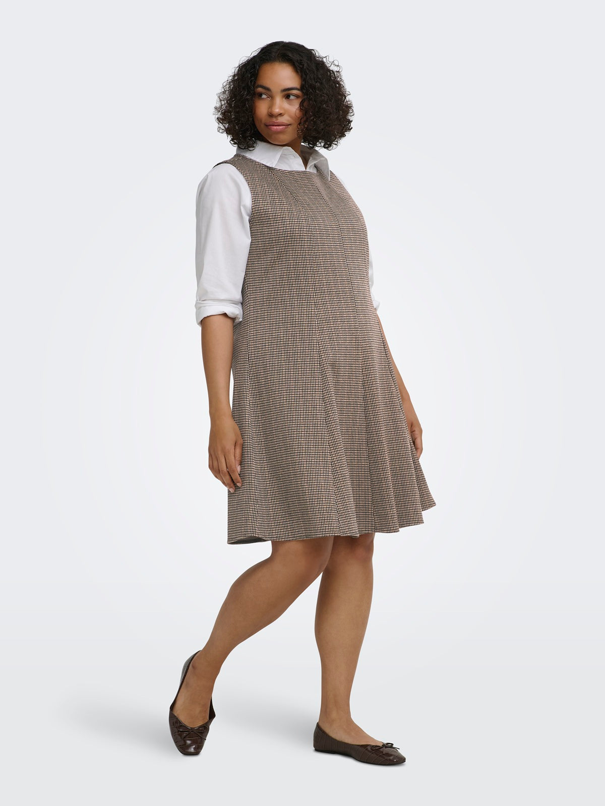 ONLY CARMAKOMA  CARAZURA S/L MINI WAIST DRESS JRS