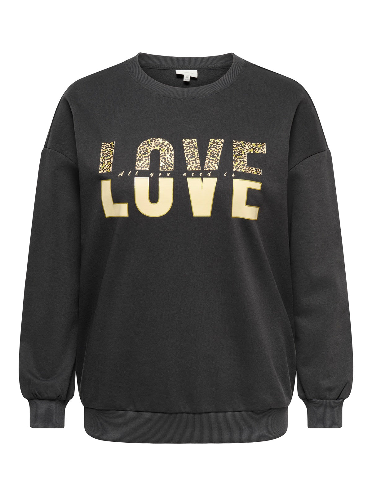 ONLY CARMAKOMA  CARTAMMIE L/S LEO PRINT O-NECK SWT JRS
