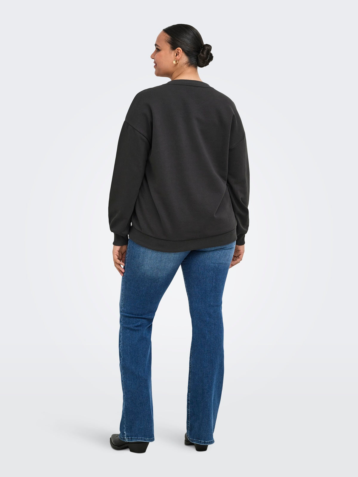 ONLY CARMAKOMA  CARTAMMIE L/S LEO PRINT O-NECK SWT JRS