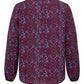 ONLY CARMAKOMA CARVICA LIFE L/S FIG/ BLUE ZONE