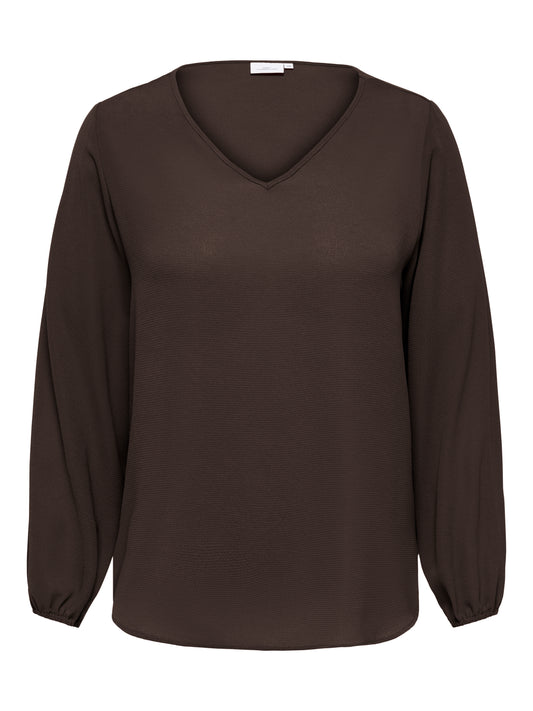 ONLY CARMAKOMA CARVICA LIFE L/S BRUIN