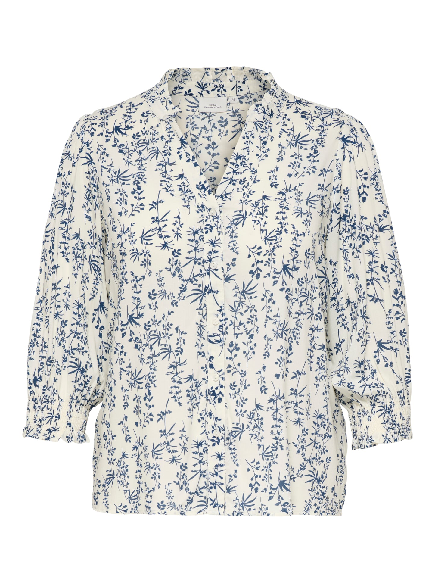CARRAYA 3/4 SHIRT WVN NOOS JET STREAM/AMY FLOWER
