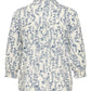 CARRAYA 3/4 SHIRT WVN NOOS JET STREAM/AMY FLOWER