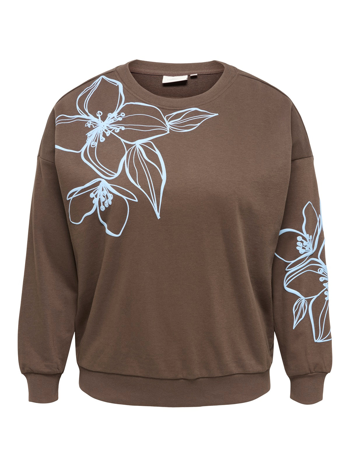 ONLY CARMAKOMA  CARODESSA L/S O-NECK SWT JRS BRUIN