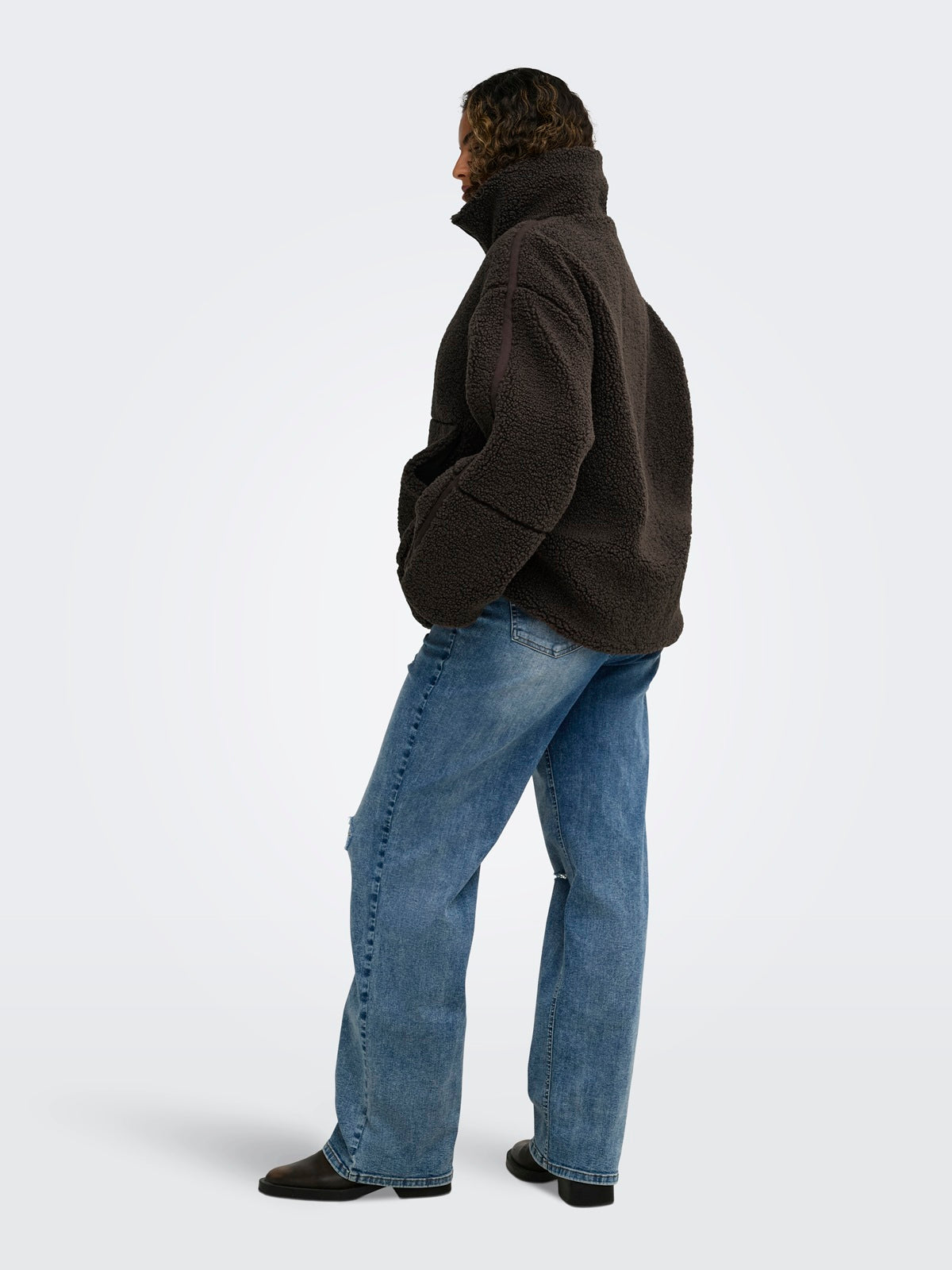 ONLY CARMAKOMA   CARASPEN TEDDY JACKET OTW NOOS