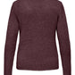 ONLY CARMAKOMA  CARGEENA L/S V-NECK KNT KLEUR FUDGE