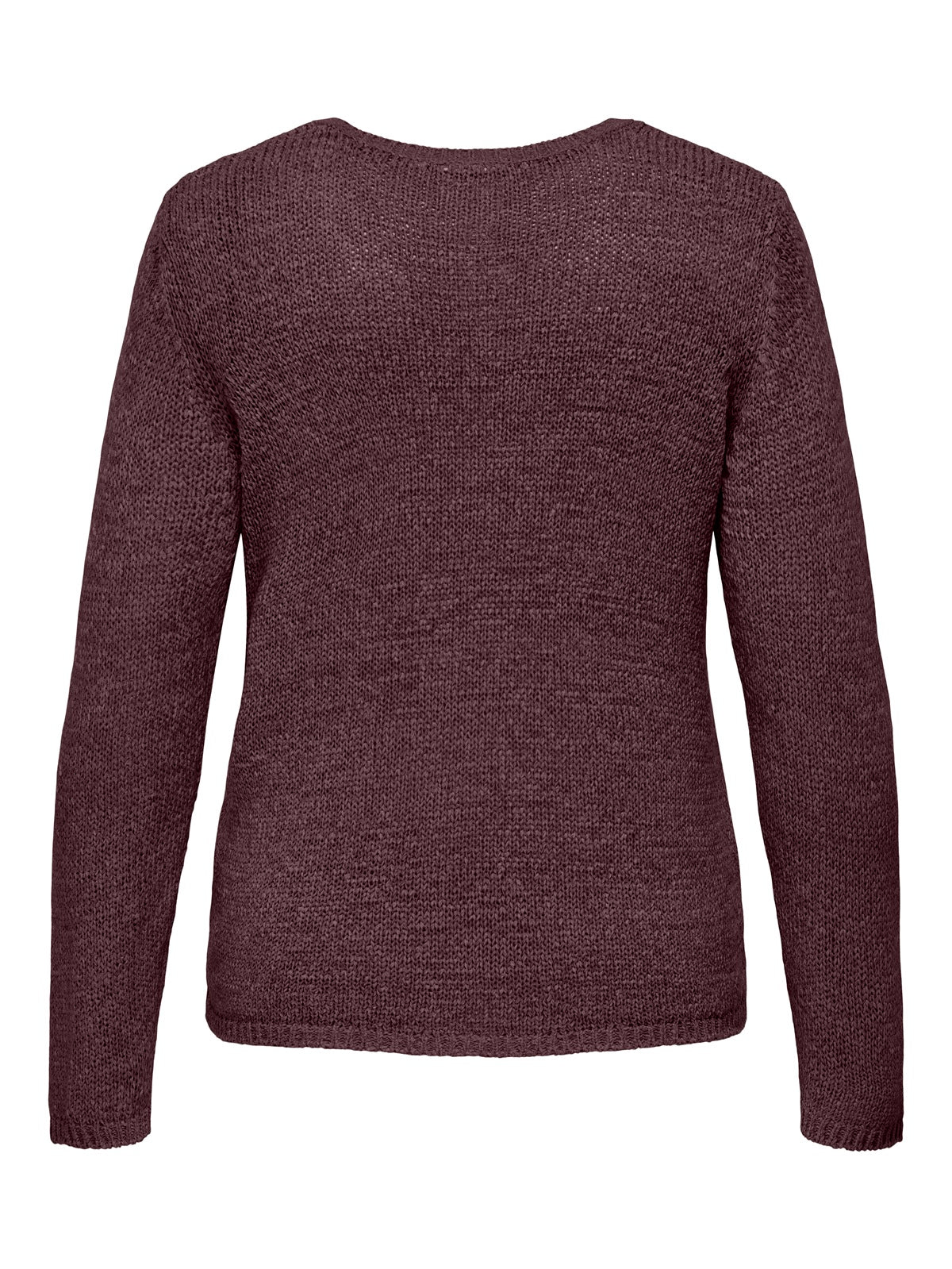 ONLY CARMAKOMA  CARGEENA L/S V-NECK KNT KLEUR FUDGE