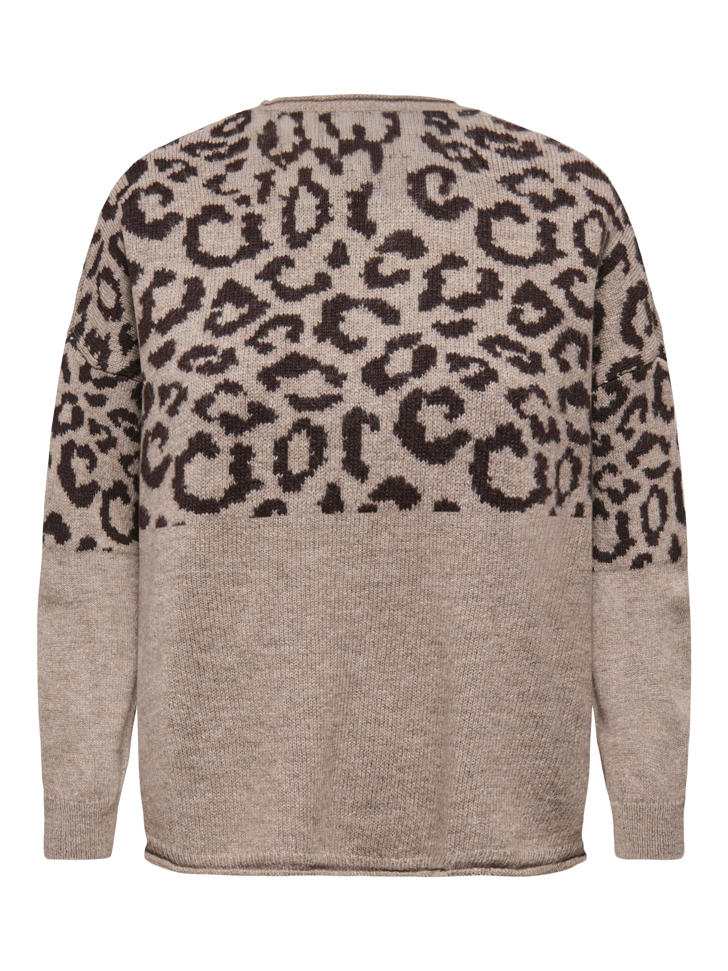 ONLY CARMAKOMA  CARJADE ANIMAL L/S O-NECK KNT