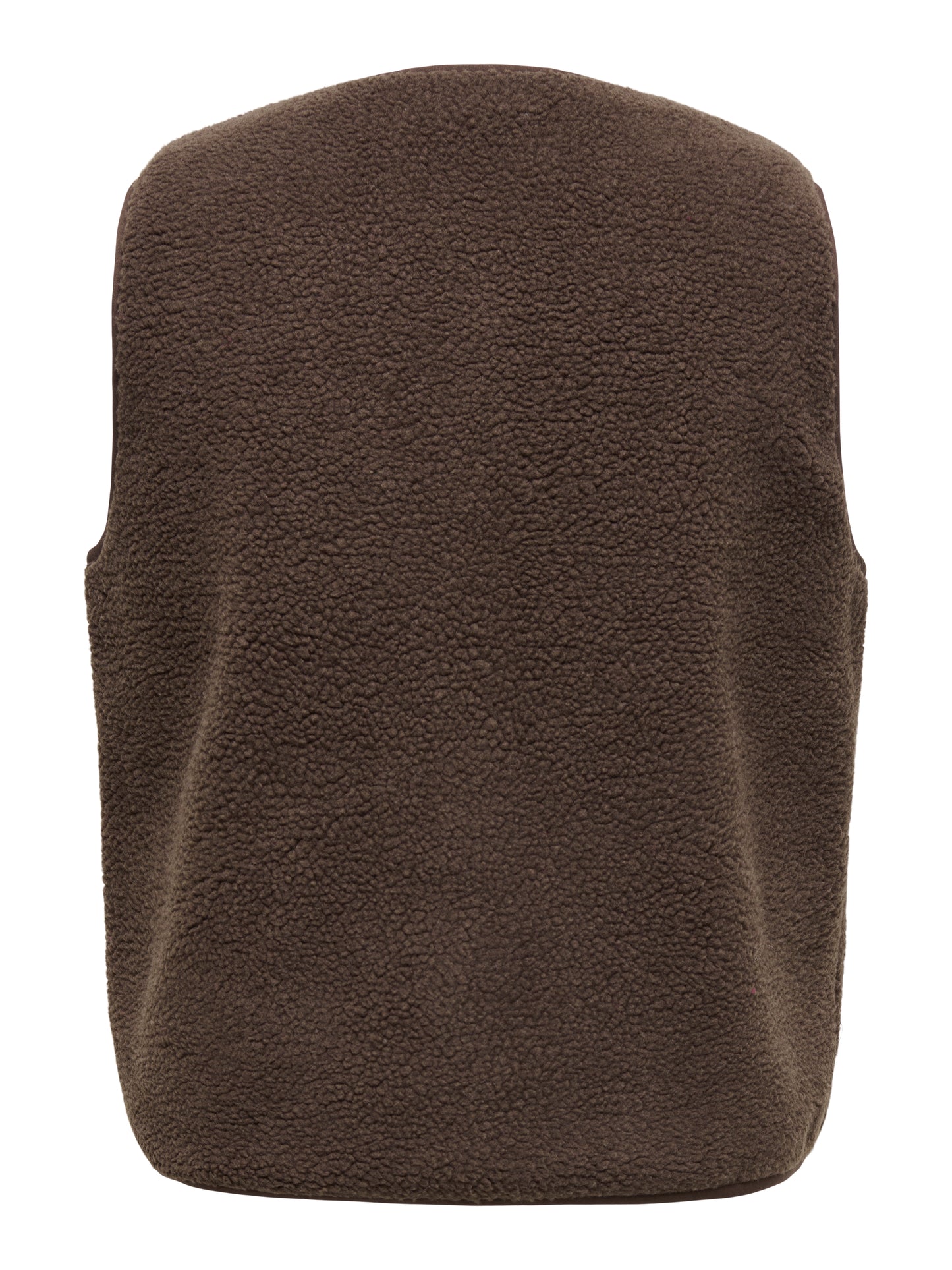 ONLY CARMAKOMA  CARBABY TEDDY VEST PNT BRUIN