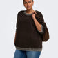 ONLY CARMAKOMA CARFINA LS STITCH O-NECK KNT