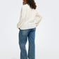 ONLY CARMAKOMA  CARMINNA L/S TOP JRS KLEUR WIT