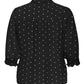 CARRAYA 3/4 SHIRT WVN NOOS BLACK DOTS