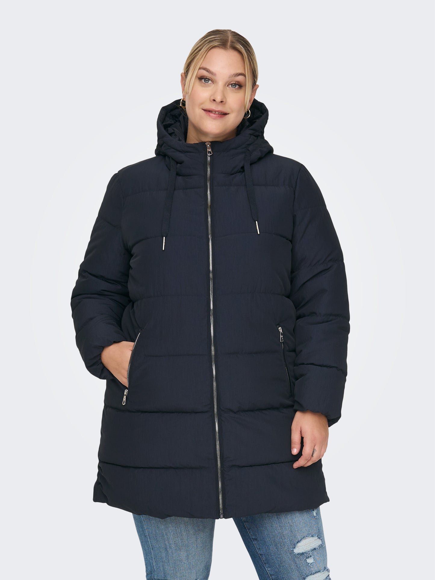 ONLY CARMAKOMA  CARDOLLY LONG PUFFER COAT CC OTW