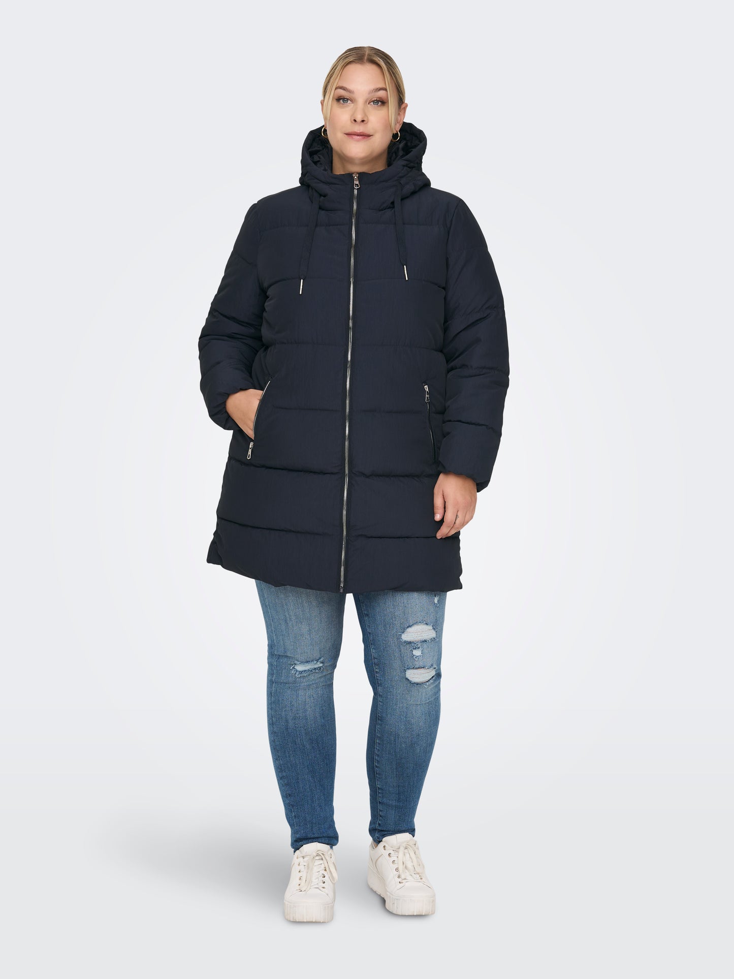 ONLY CARMAKOMA  CARDOLLY LONG PUFFER COAT CC OTW