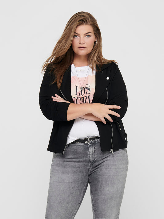 ONLY CARMAKOMA CARGOLDTRASH BIKER JACKET