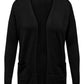 ONLY CARMAKOMA  CARESLY LIFE L/S OPEN CARDIGAN KNT NOOS ZWART
