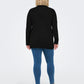 ONLY CARMAKOMA  CARESLY LIFE L/S OPEN CARDIGAN KNT NOOS ZWART