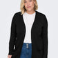 ONLY CARMAKOMA  CARESLY LIFE L/S OPEN CARDIGAN KNT NOOS ZWART