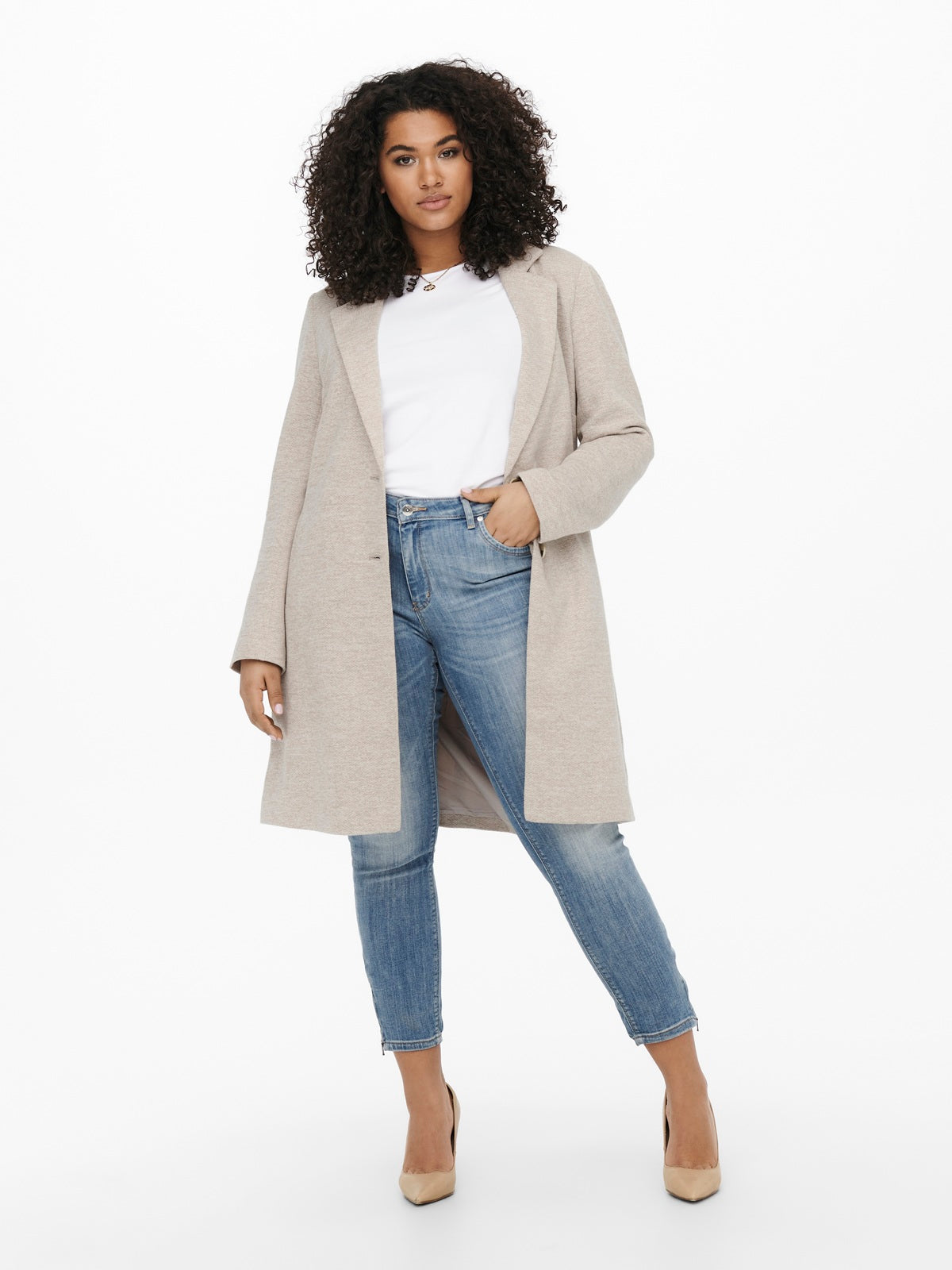 ONLY CARMAKOMA CARCARRIE MEL COAT OTW