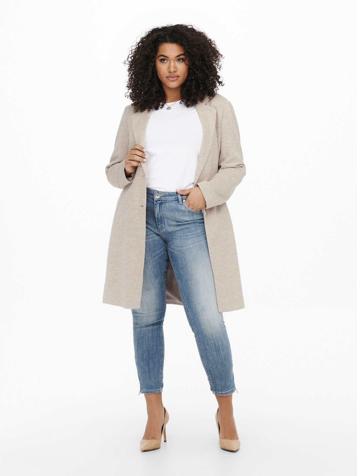 ONLY CARMAKOMA CARCARRIE MEL COAT OTW