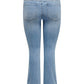 Only Carmakoma CARSALLY HW SK FLARED DNM BJ759 NOOS  Light Medium Blue Denim