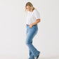 Only Carmakoma CARSALLY HW SK FLARED DNM BJ759 NOOS  Light Medium Blue Denim
