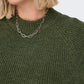 ONLY CARMAKOMA  CARJADE L/S PULLOVER KNT GROEN
