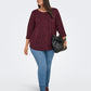 Only Carmakoma CARMARTHA 3/4 TOP JRS Cabernet