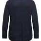 Only Carmakoma  CARNEWAIRPLAIN LS PULLOVER KNT DONKERBLAUW