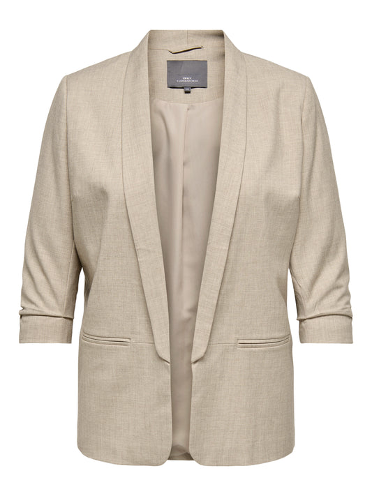 ONLY CARMAKOMA CARELLY 3/4 BLAZER TLR BEIGE