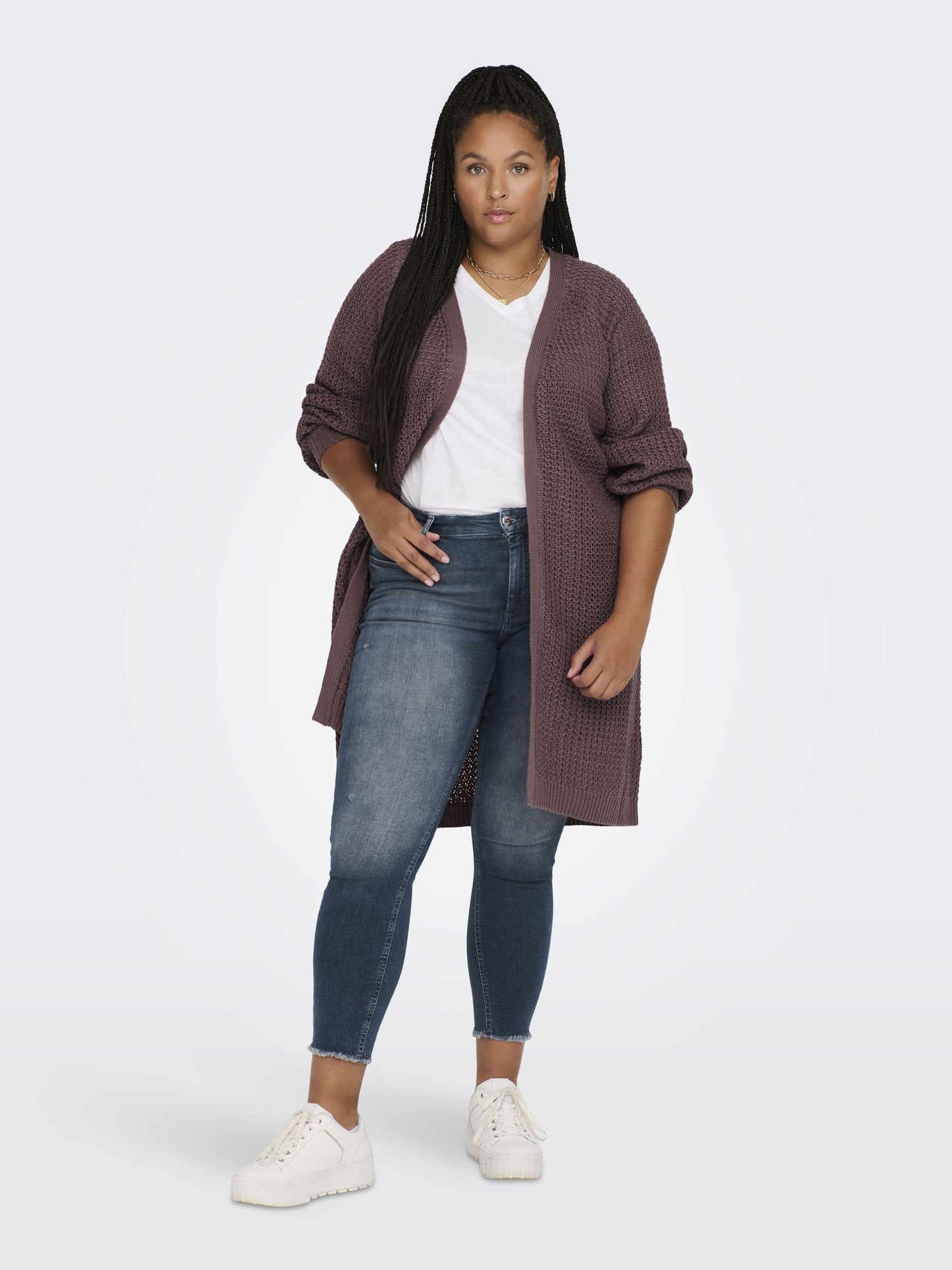 ONLY CARMAKOMA  CARMIRLA NEW L/S CARDIGAN KNT