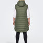 ONLY CARMAKOMA  CARMELODY OVERSIZE QUILT WAISTCOAT OTW GROEN