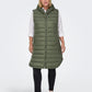 ONLY CARMAKOMA  CARMELODY OVERSIZE QUILT WAISTCOAT OTW GROEN