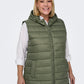 ONLY CARMAKOMA  CARMELODY OVERSIZE QUILT WAISTCOAT OTW GROEN