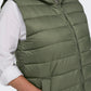 ONLY CARMAKOMA  CARMELODY OVERSIZE QUILT WAISTCOAT OTW GROEN