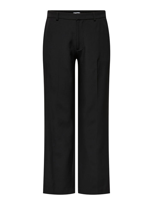 ONLY CARMAKOMA CARBERRY HW WIDE PANT ZWART