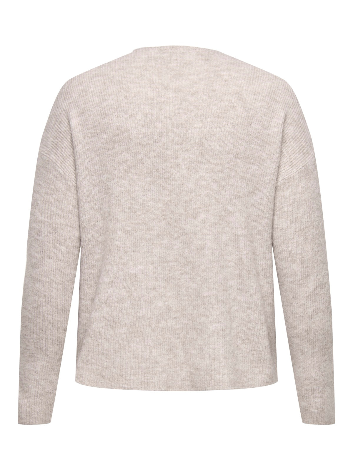 ONLY CARMAKOMA  CARCAMILLA V-NECK L/S PULLOVER KNT NOOS BEIGE