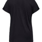 ONLY CARMAKOMA  CARKETTY LIFE SS V-NECK MIX TEE JRS ZWART