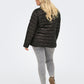 Only Carmakoma  CARVEGA LIFE QUILT COAT OTW Chocolate Torte