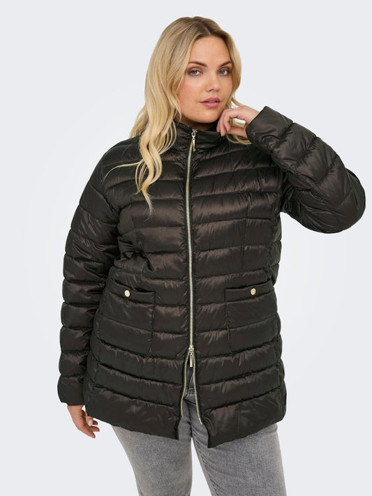 Only Carmakoma  CARVEGA LIFE QUILT COAT OTW Chocolate Torte