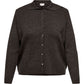Only Carmakoma CARTHEA LS BUTTON POLO CARDIGAN KNT Chocolate Torte