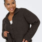 Only Carmakoma CARTHEA LS BUTTON POLO CARDIGAN KNT Chocolate Torte