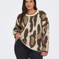 ONLY CARMARKOMA  CAREDELIE LIFE LS JQ O-NECK KNT