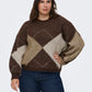 ONLY CARMAKOMA  CARNOEME JQ LS LIFE O-NECK KNT