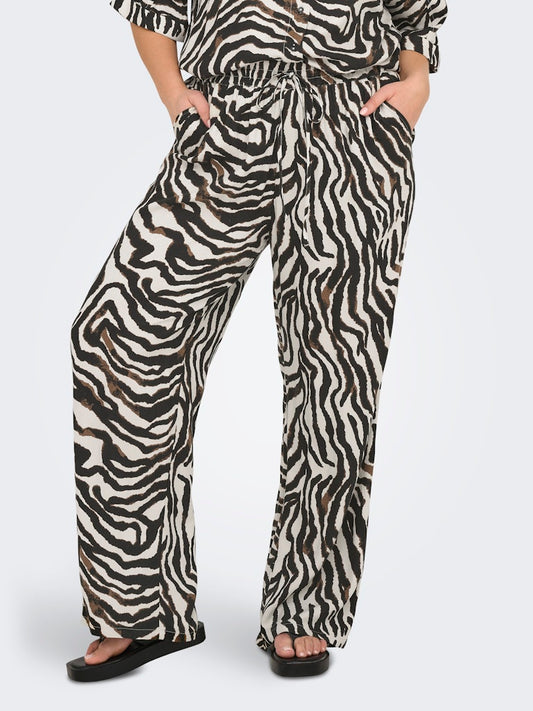 Only Carmakoma CARBERTE PANTS AOP Pumice Stone
