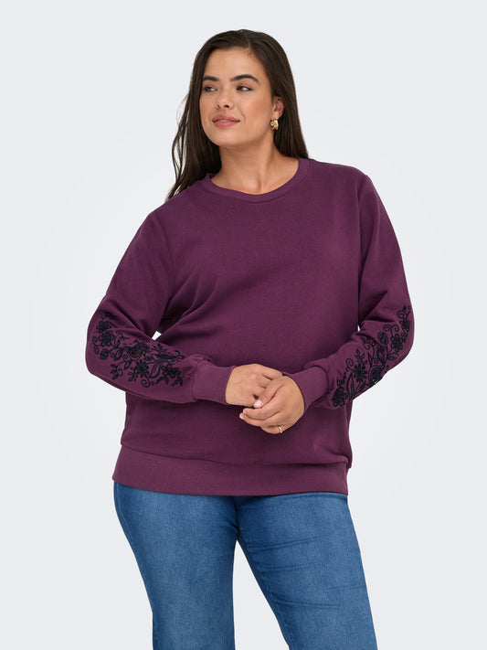 ONLY CARMAKOMA  CARJENNA LS O-NECK SWEAT SWT PAARS